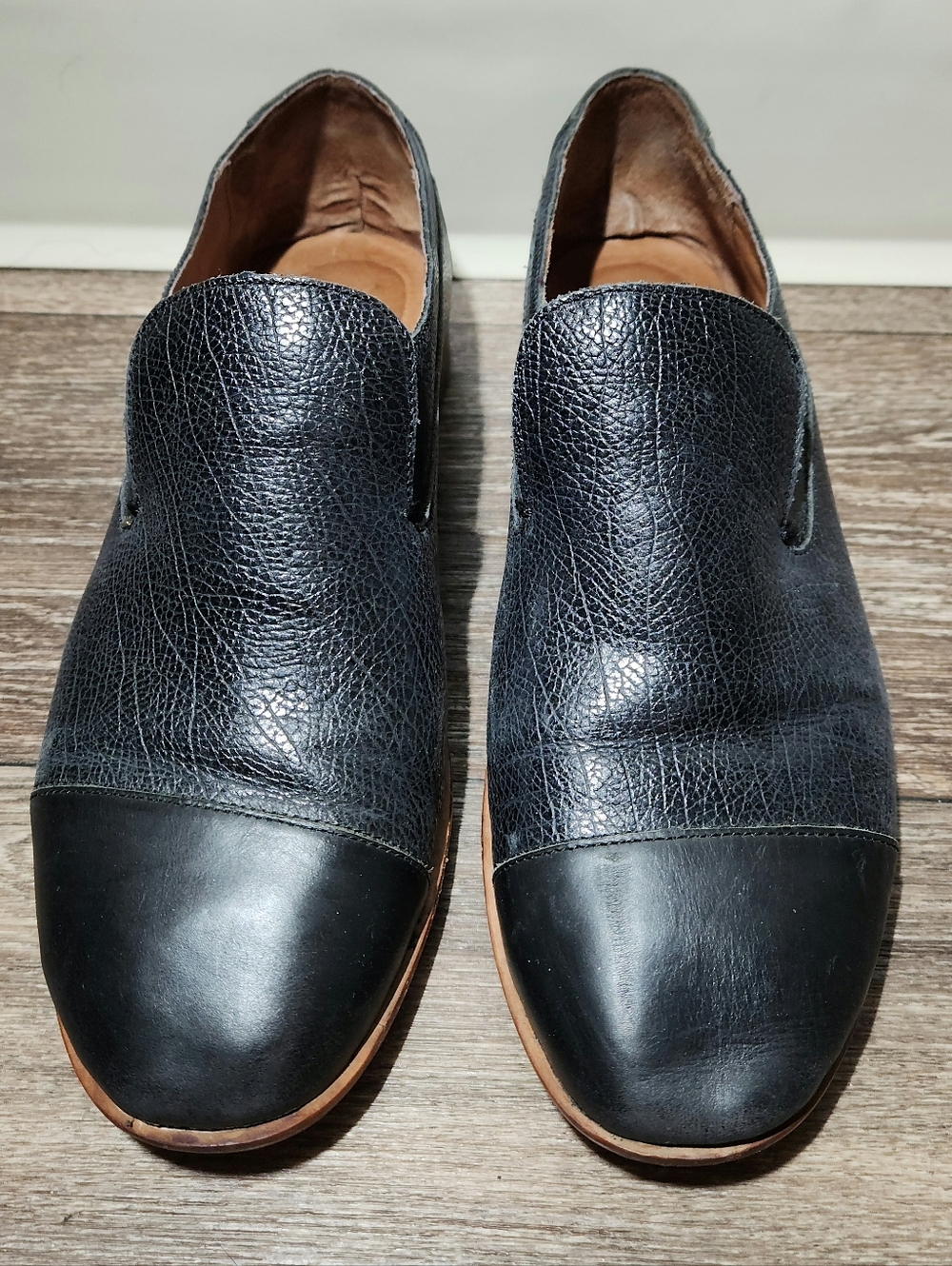 Jeffrey Campbell Women Size 9 Bryant Black Leather Loafers Casual Shoes